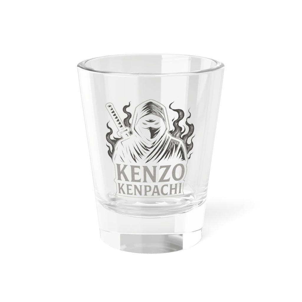 Ninja-Themed Shot Glass, Unique Barware, Gift for Anime Fans, Collectible Drinking Glass, Kenzo Kenpachi Decor