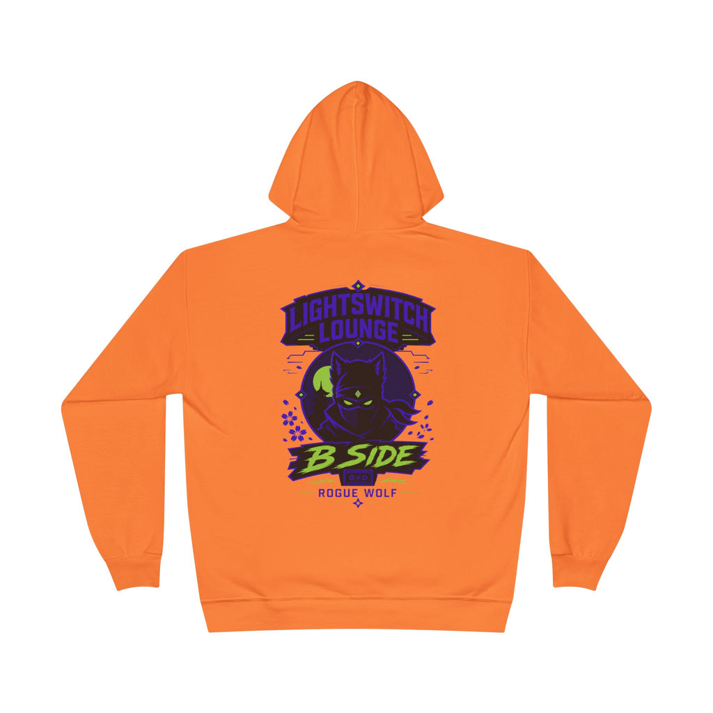 Rogue Wolf 'Lightswitch Lounge' Graphic Hoodie — Retro Neon B-Side Pullover