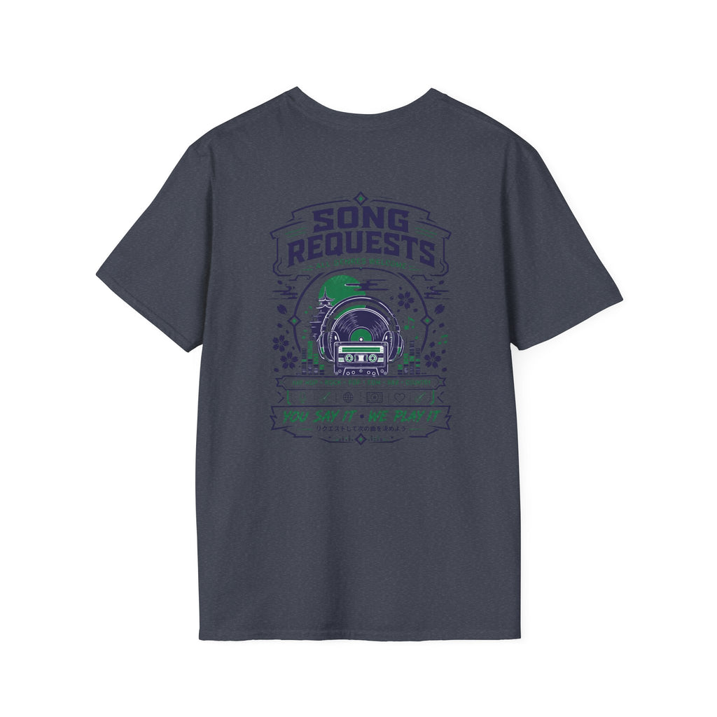 Rogue Wolf Retro Asia Graphic Music T-Shirt, Unisex Softstyle Tee, Casual Wear