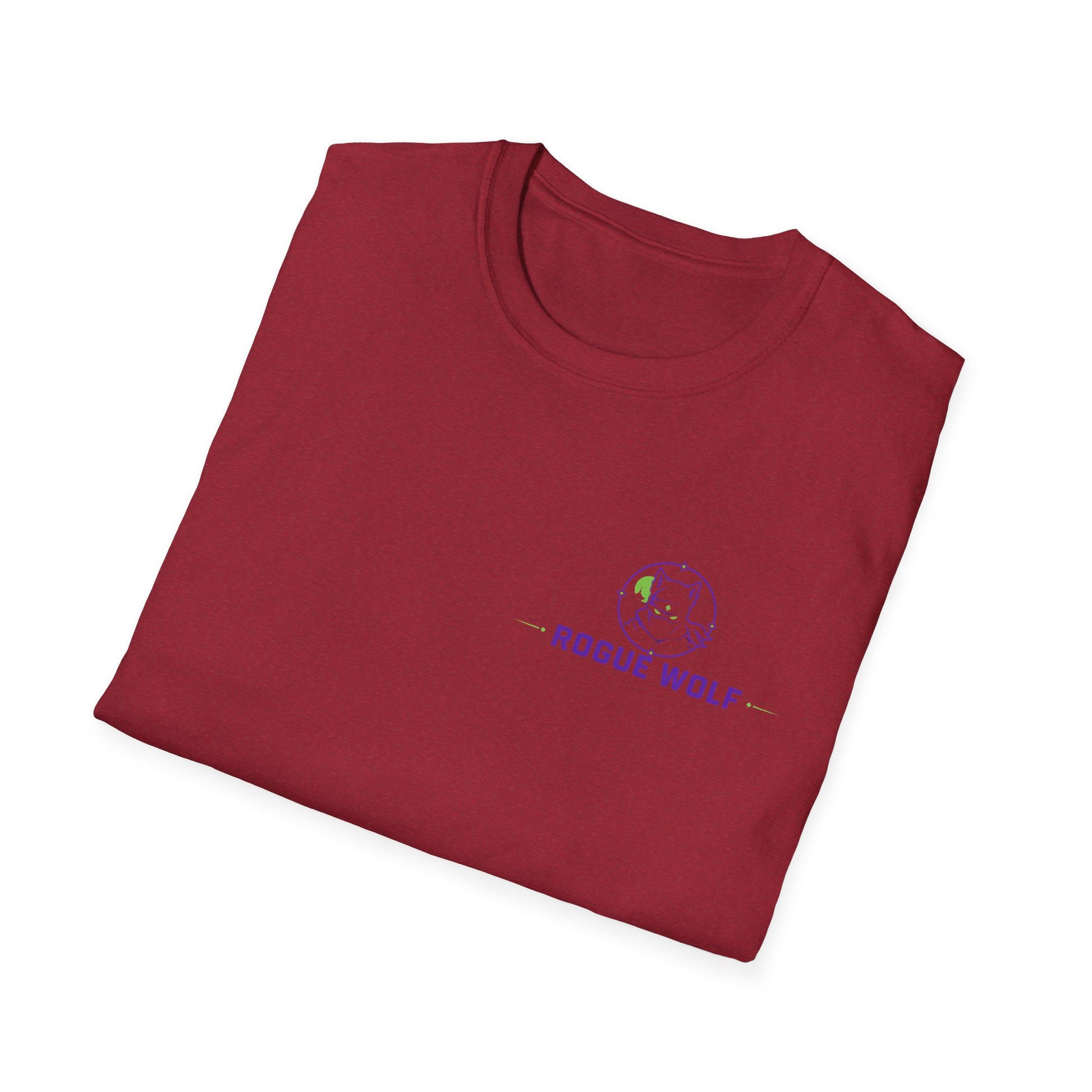 Rogue Wolf Retro Asia Graphic Music T-Shirt, Unisex Softstyle Tee, Casual Wear