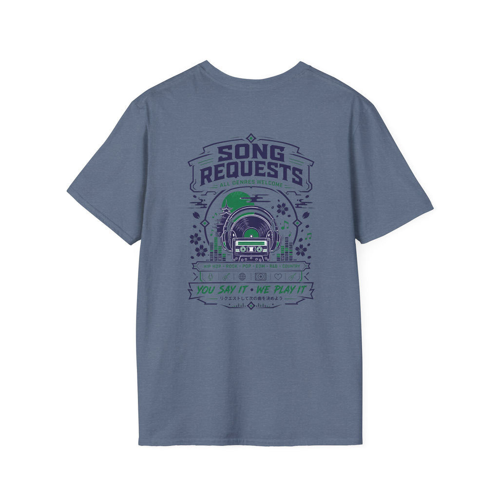 Rogue Wolf Retro Asia Graphic Music T-Shirt, Unisex Softstyle Tee, Casual Wear