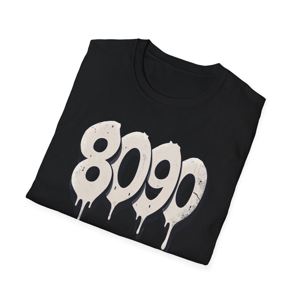 8-0-9-0 Crew Basic Graphic T-Shirt, Unisex Softstyle Tee, Casual Wear