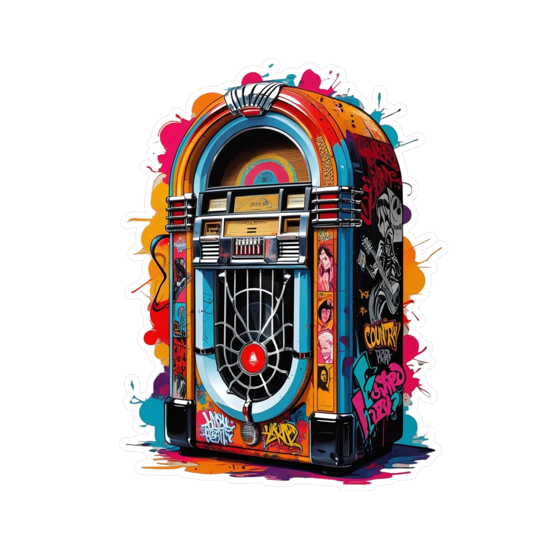 Jukebox Vinyl Decals | Anime Wall Art, Stickers for Fans, Home Decor, Laptop Decoration, Gift Ideas
