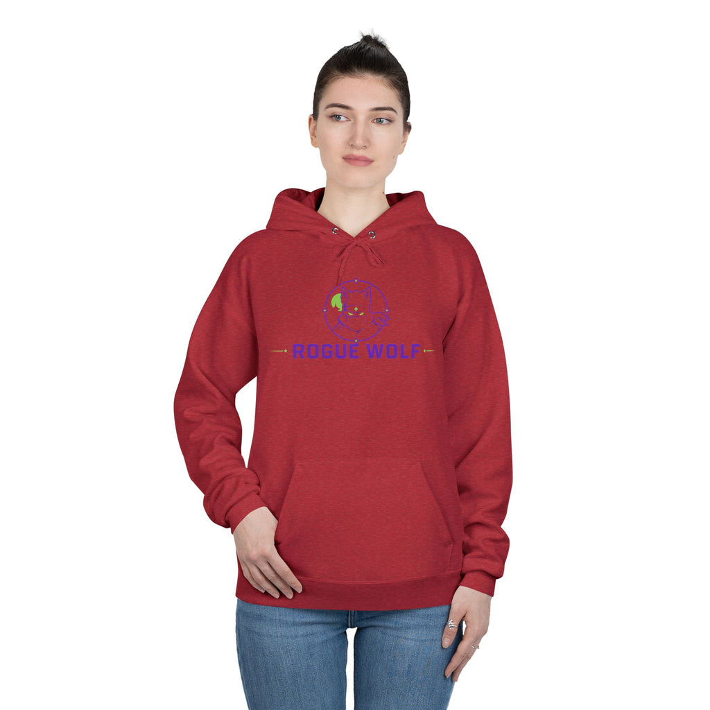 Rogue Wolf 'Lightswitch Lounge' Graphic Hoodie — Retro Neon B-Side Pullover