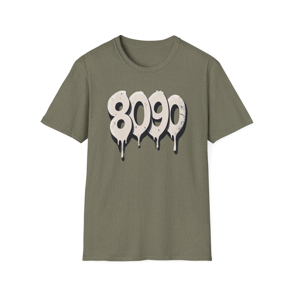 8-0-9-0 Crew Basic Graphic T-Shirt, Unisex Softstyle Tee, Casual Wear