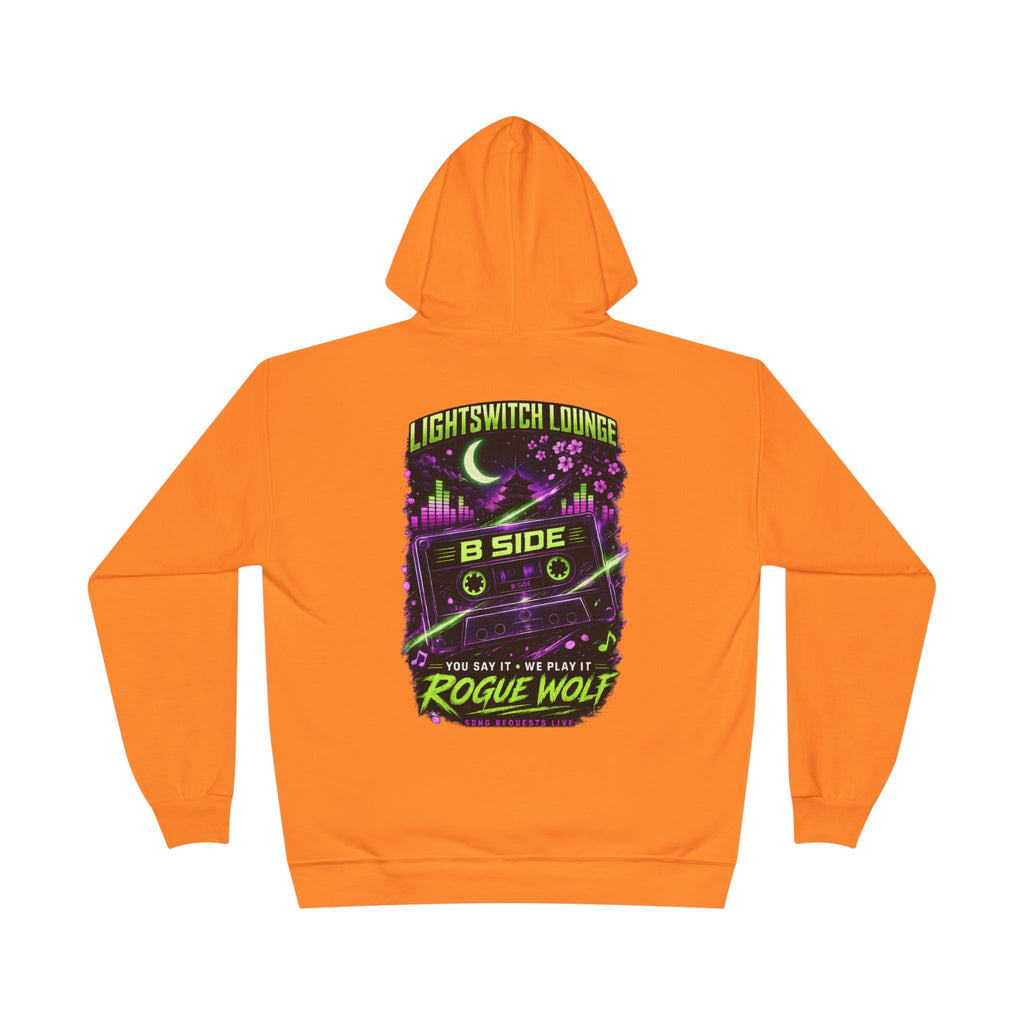 Rogue Wolf 'Lightswitch Lounge' Graphic Hoodie — Retro Neon B-Side Pullover Style 2
