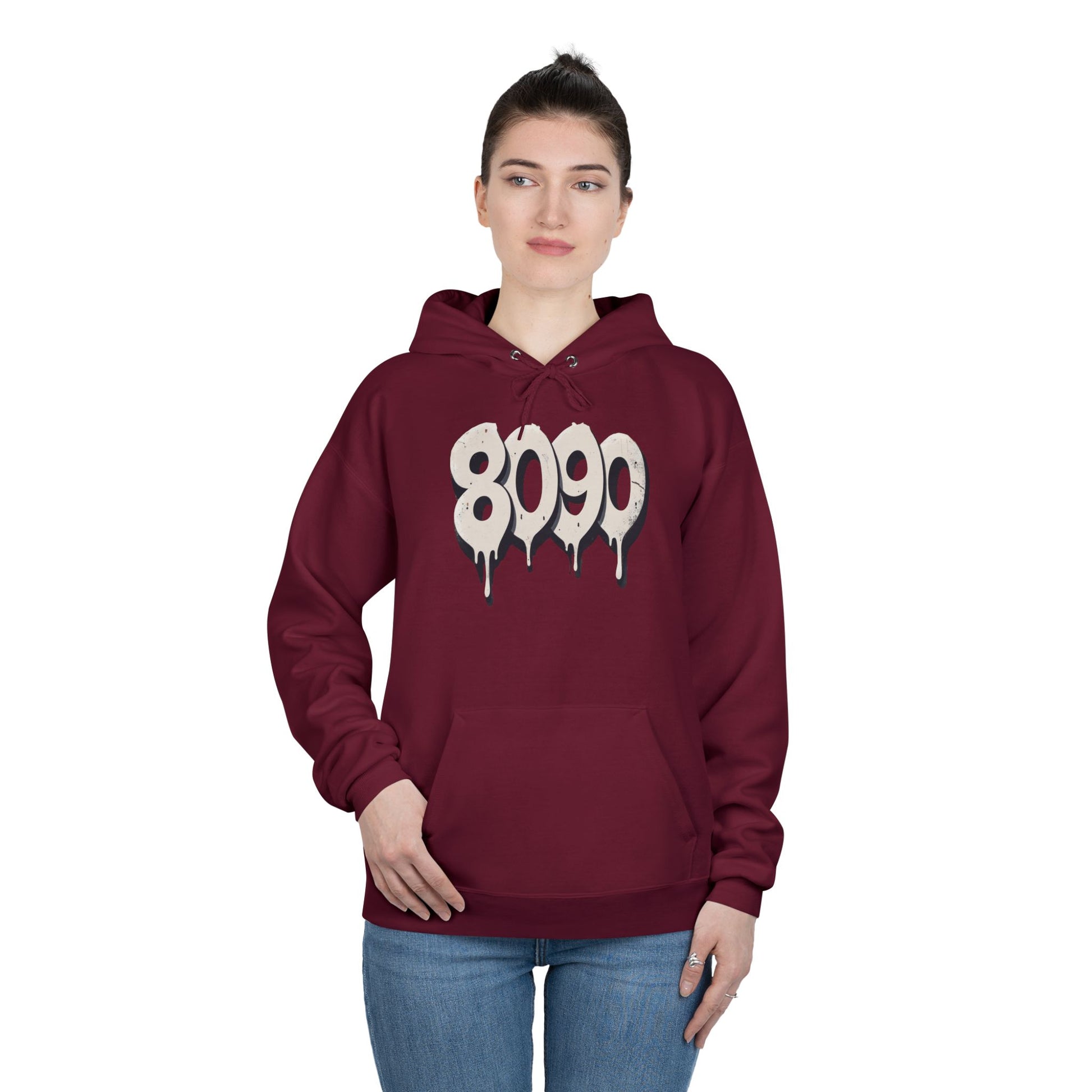 8-0-9-0 Crew Basic Hoodie | Unique Graphic Pullover Sweatshirt for Music Lovers