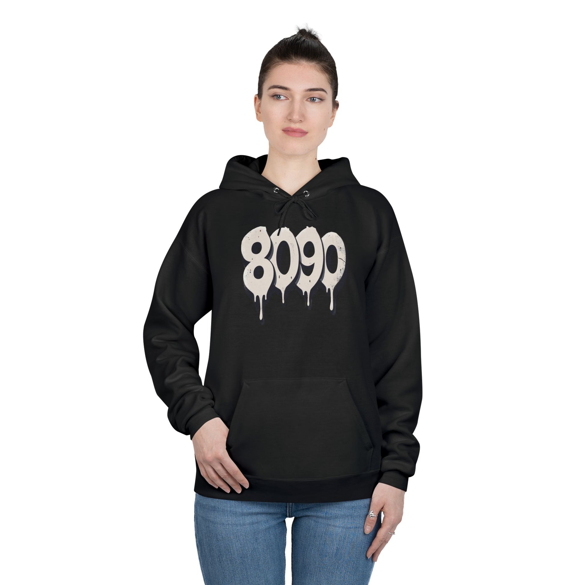 8-0-9-0 Crew Basic Hoodie | Unique Graphic Pullover Sweatshirt for Music Lovers