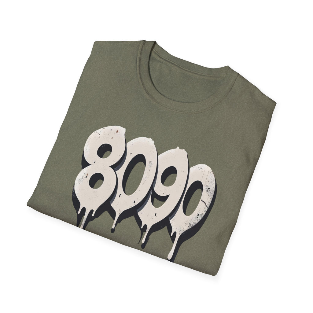 8-0-9-0 Crew Basic Graphic T-Shirt, Unisex Softstyle Tee, Casual Wear