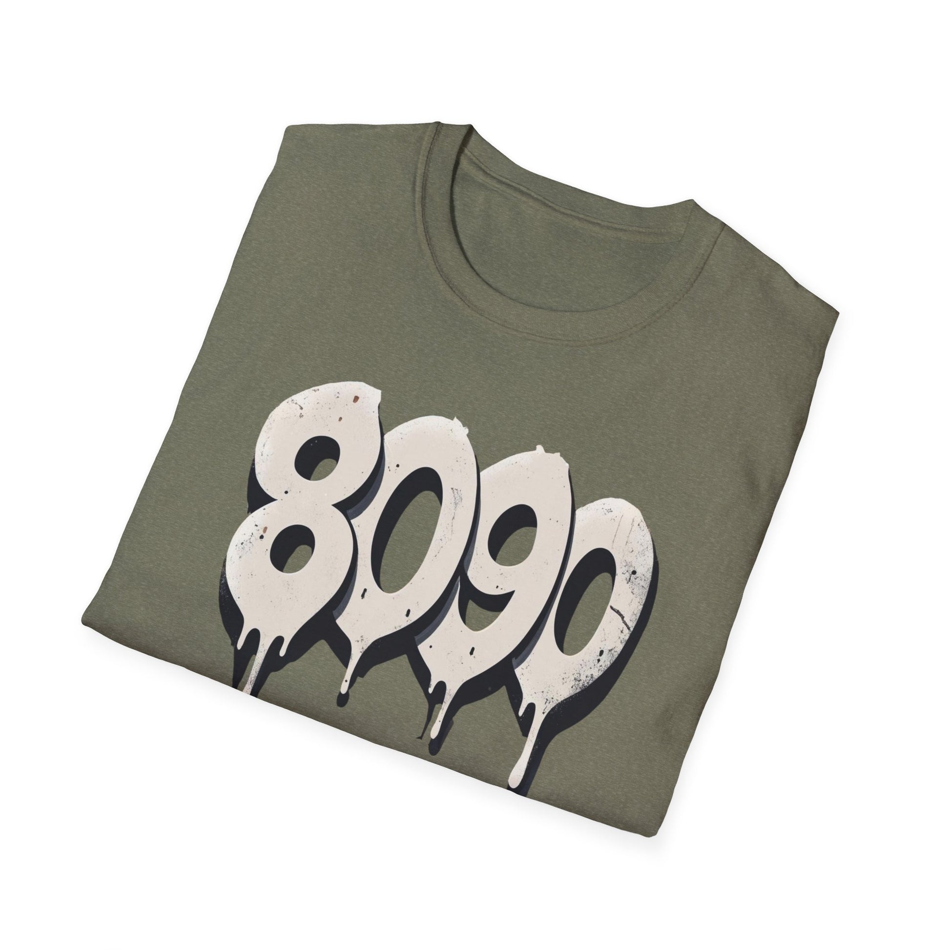8-0-9-0 Crew Basic Graphic T-Shirt, Unisex Softstyle Tee, Casual Wear