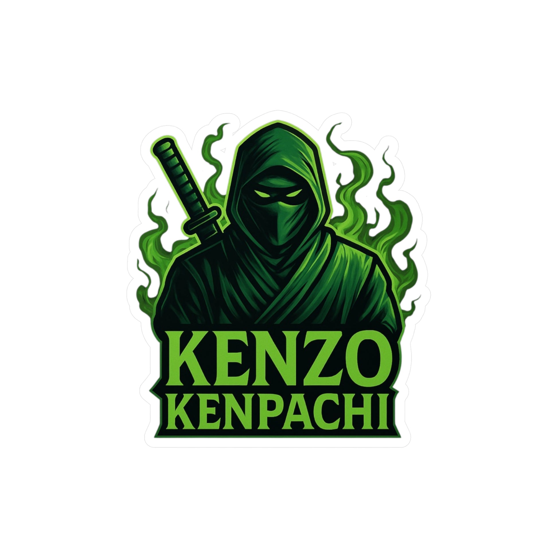 Kenzo Kenpachi Vinyl Decals | Anime Wall Art, Stickers for Fans, Home Decor, Laptop Decoration, Gift Ideas