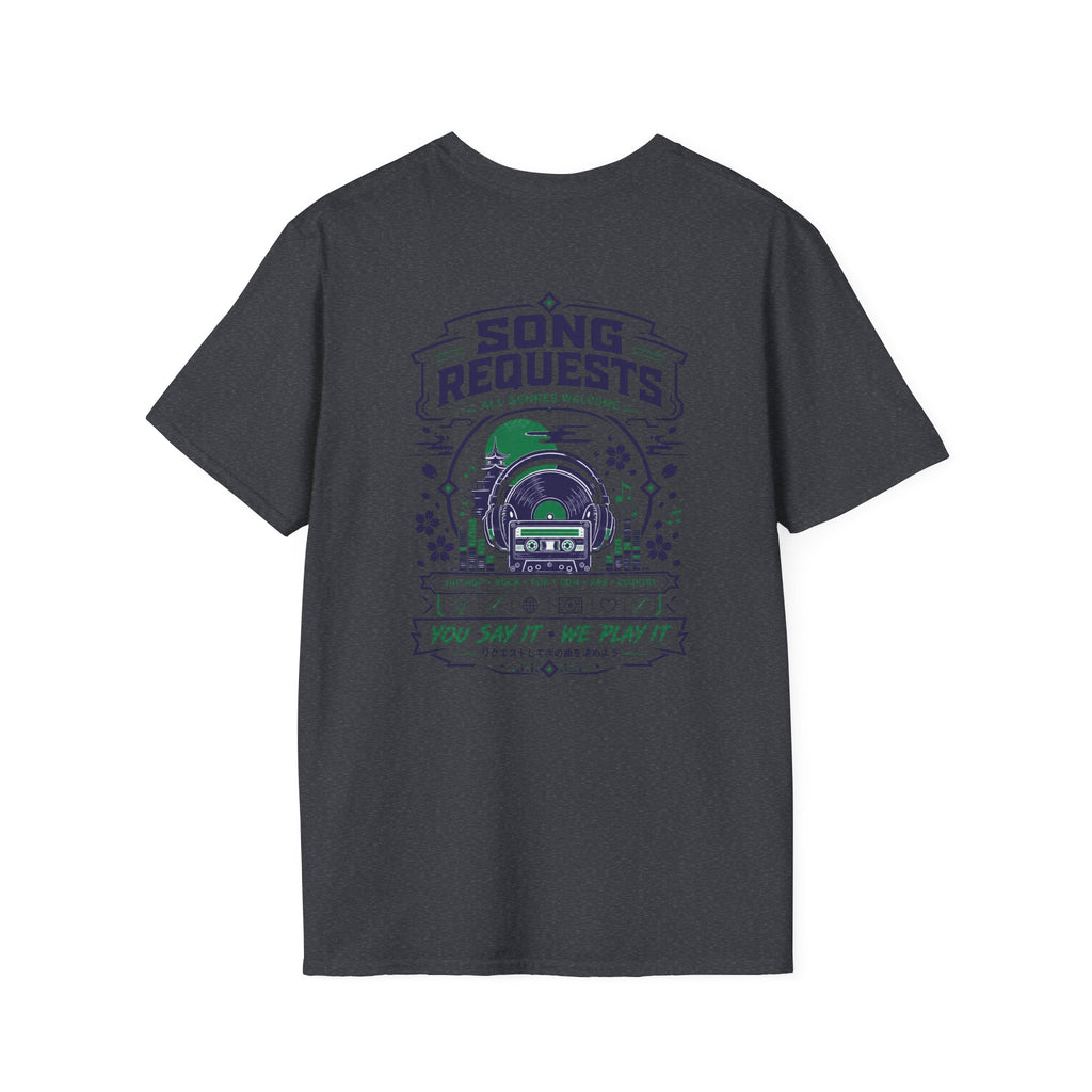 Rogue Wolf Retro Asia Graphic Music T-Shirt, Unisex Softstyle Tee, Casual Wear