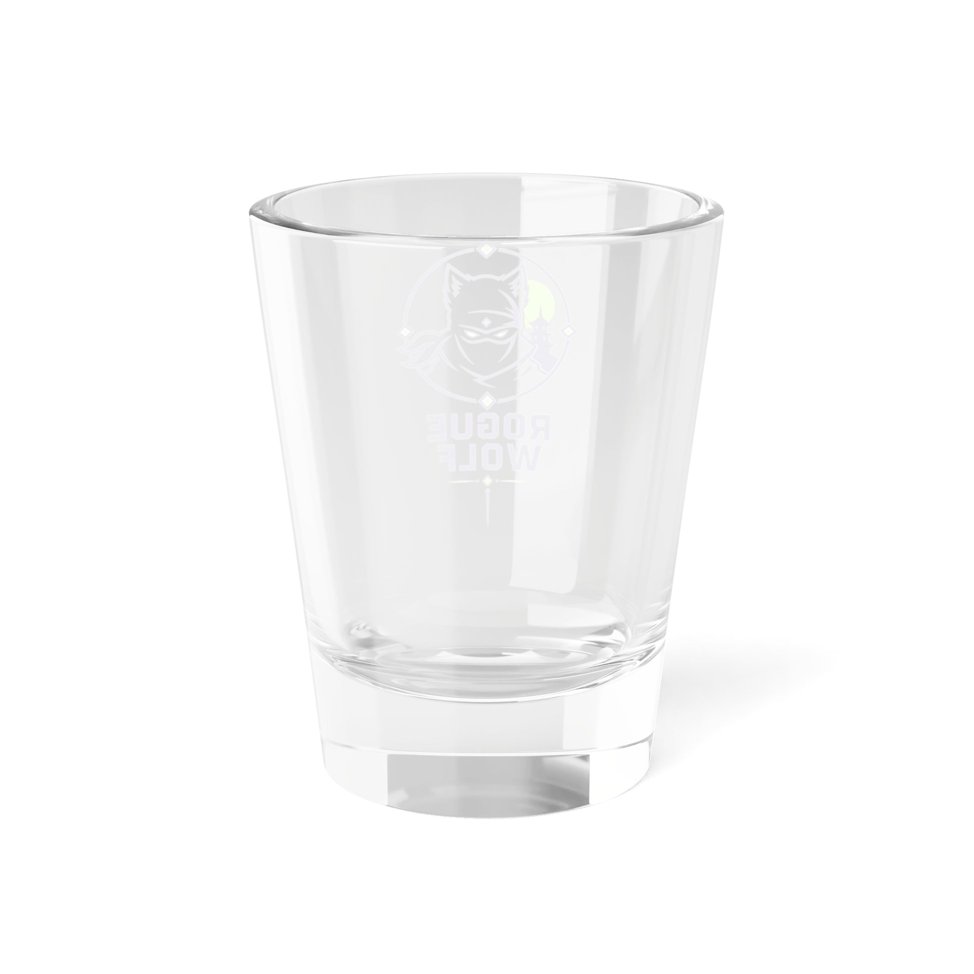 Rogue Wolf 1.5oz Shot Glass — Bold Wolf Logo Collector’s Shooter