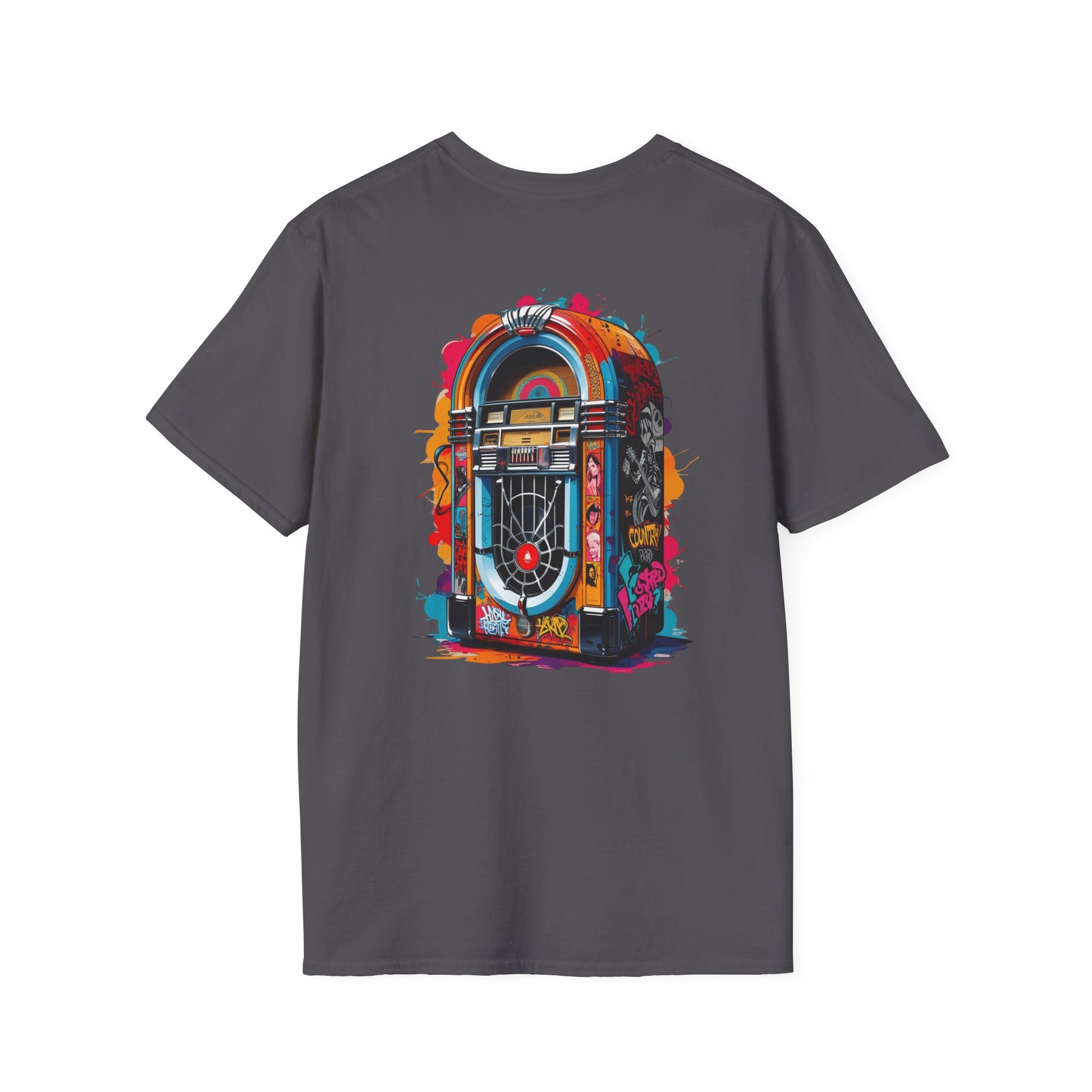 PolyJAMorous Jukebox Graphic T-Shirt, Unisex Softstyle Tee, Casual Wear