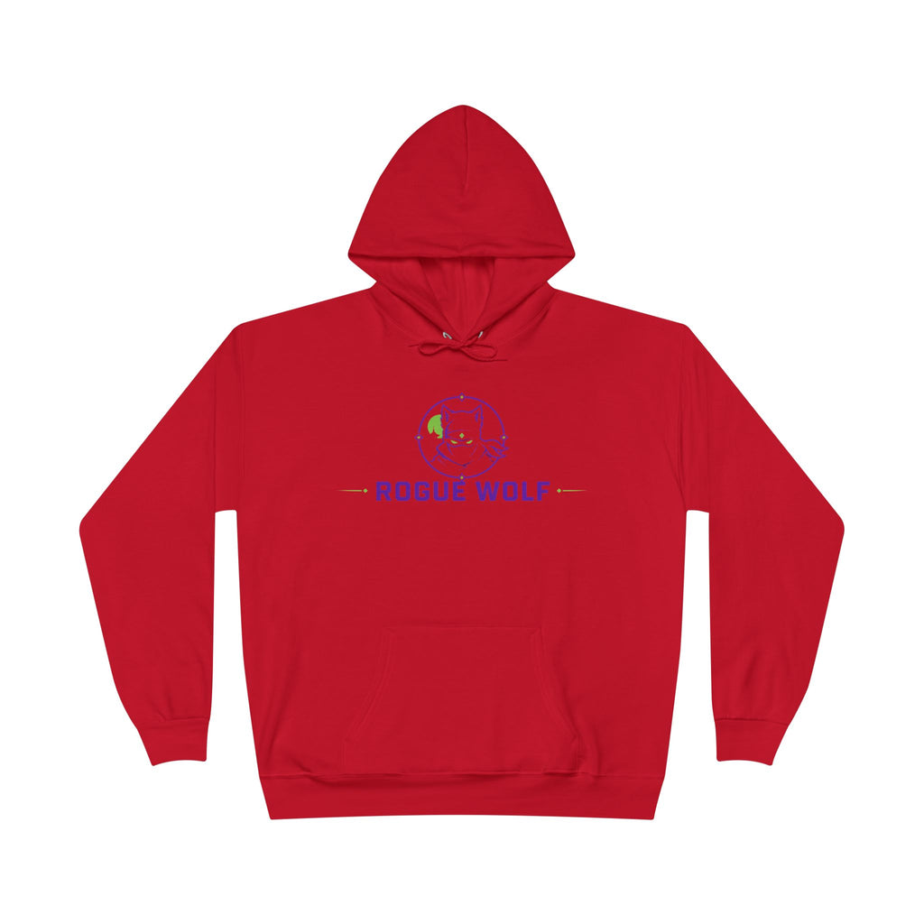 Rogue Wolf 'Lightswitch Lounge' Graphic Hoodie — Retro Neon B-Side Pullover