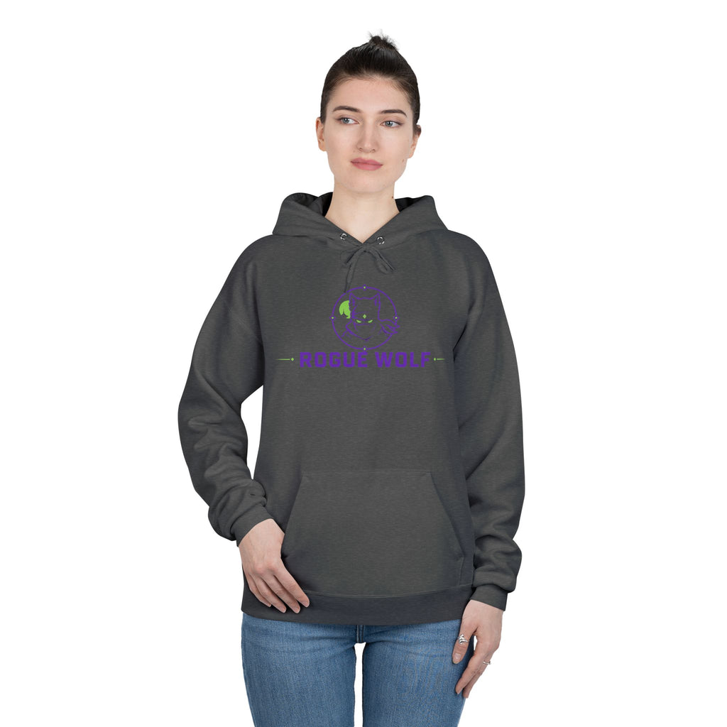 Rogue Wolf 'Lightswitch Lounge' Graphic Hoodie — Retro Neon B-Side Pullover Style 2