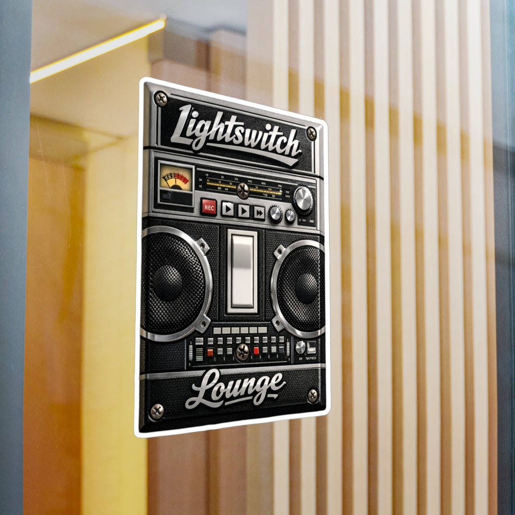 Lightswitch Lounge Switch Cover Plate Vinyl Decal — Kiss-Cut Sticker for Light Switch