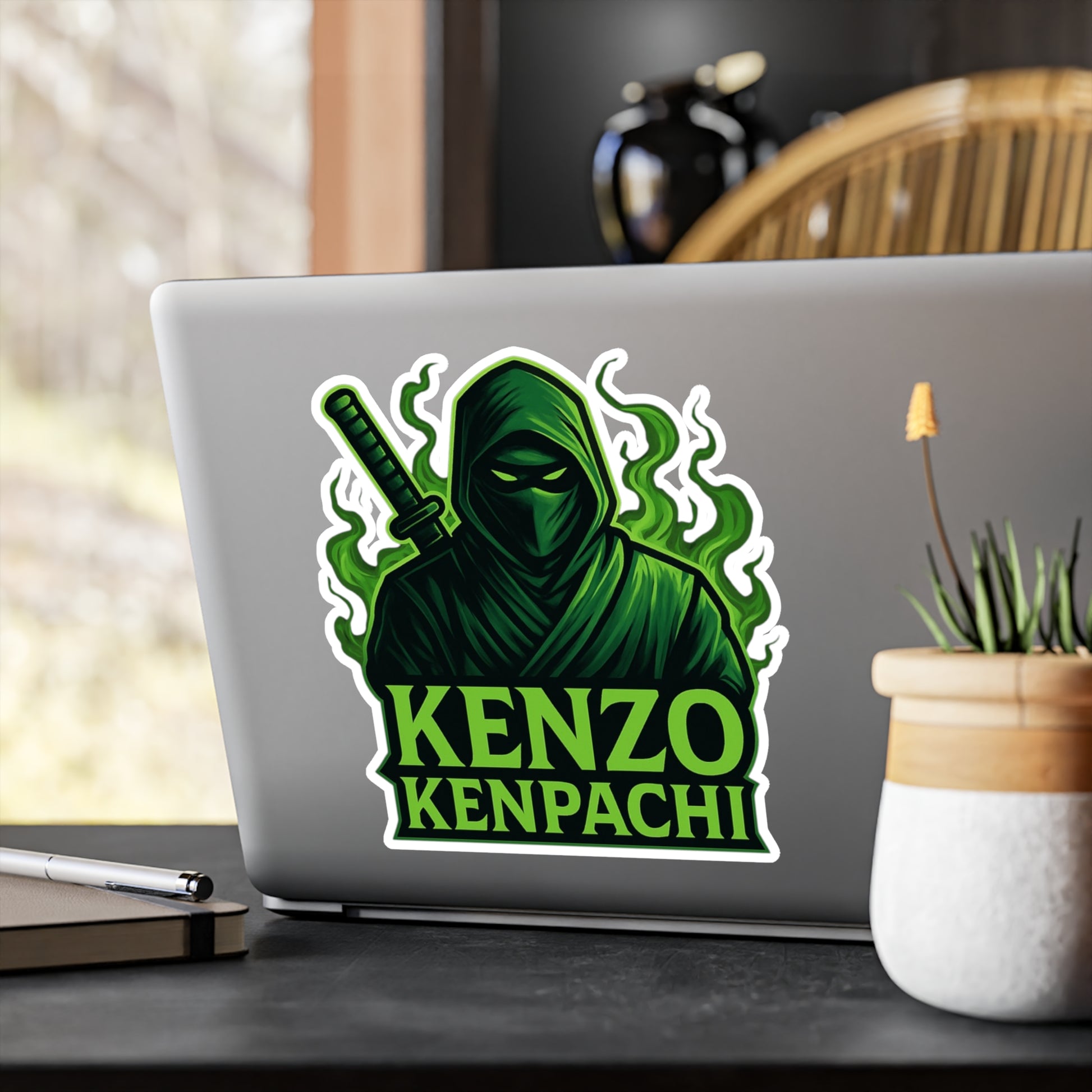 Kenzo Kenpachi Vinyl Decals | Anime Wall Art, Stickers for Fans, Home Decor, Laptop Decoration, Gift Ideas