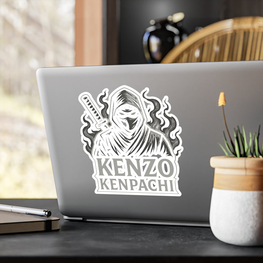 Kenzo Kenpachi Vinyl Decals | Anime Wall Art, Stickers for Fans, Home Decor, Laptop Decoration, Gift Ideas