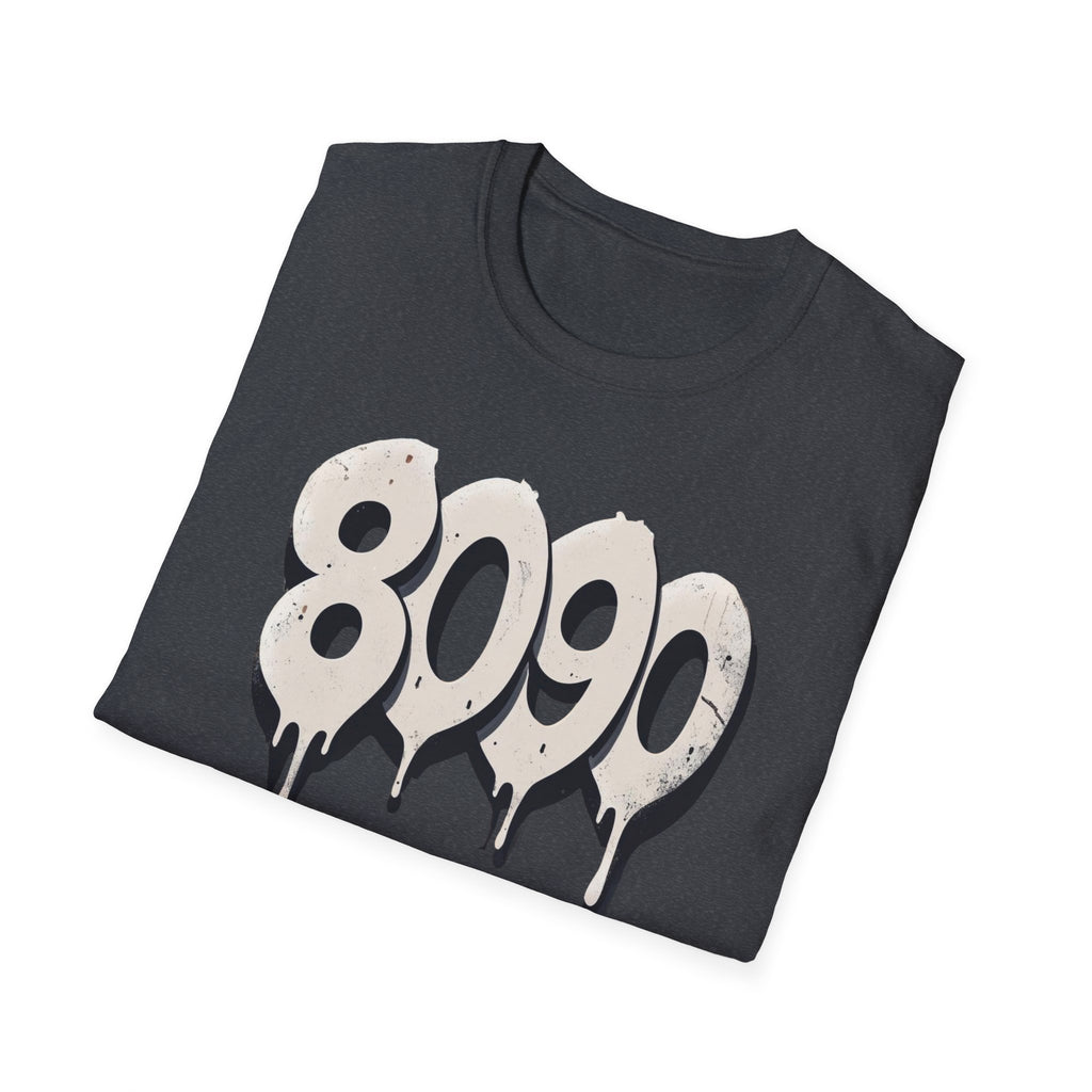 8-0-9-0 Crew Basic Graphic T-Shirt, Unisex Softstyle Tee, Casual Wear