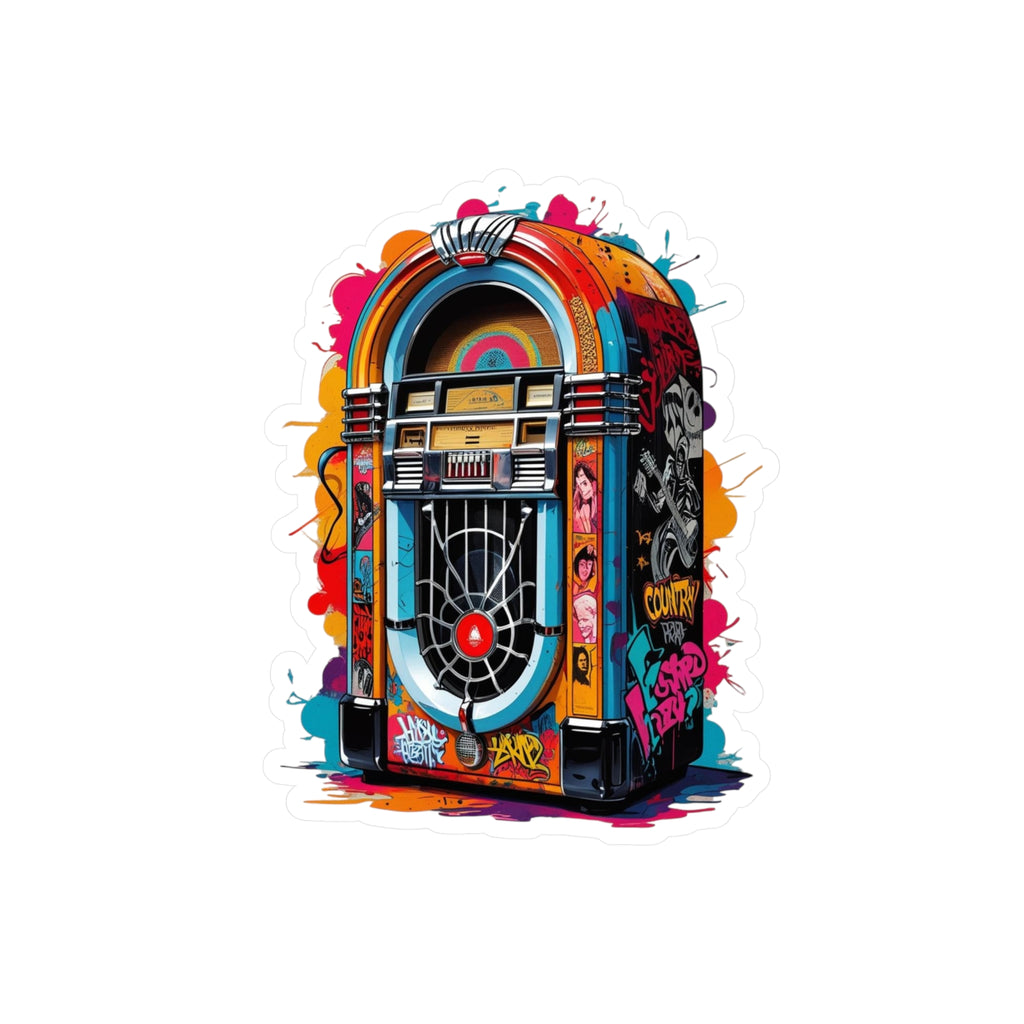 Jukebox Vinyl Decals | Anime Wall Art, Stickers for Fans, Home Decor, Laptop Decoration, Gift Ideas