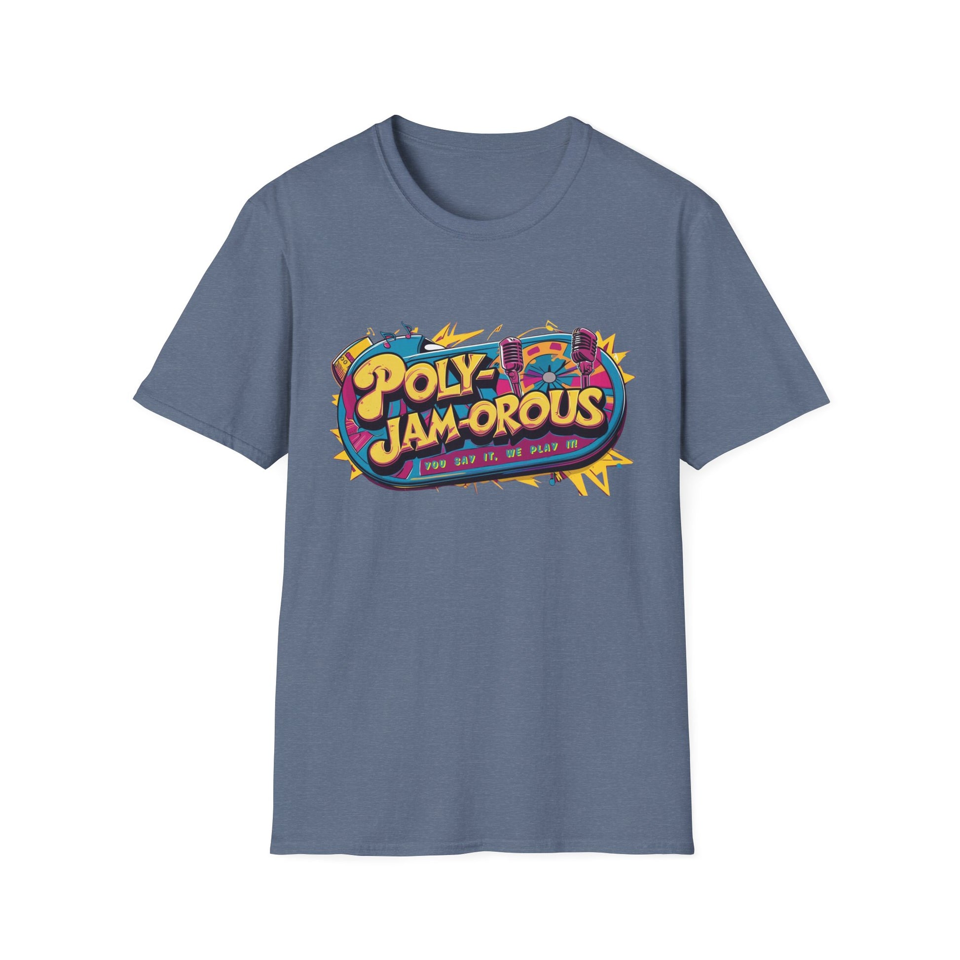 PolyJAMorous Jukebox Graphic T-Shirt, Unisex Softstyle Tee, Casual Wear