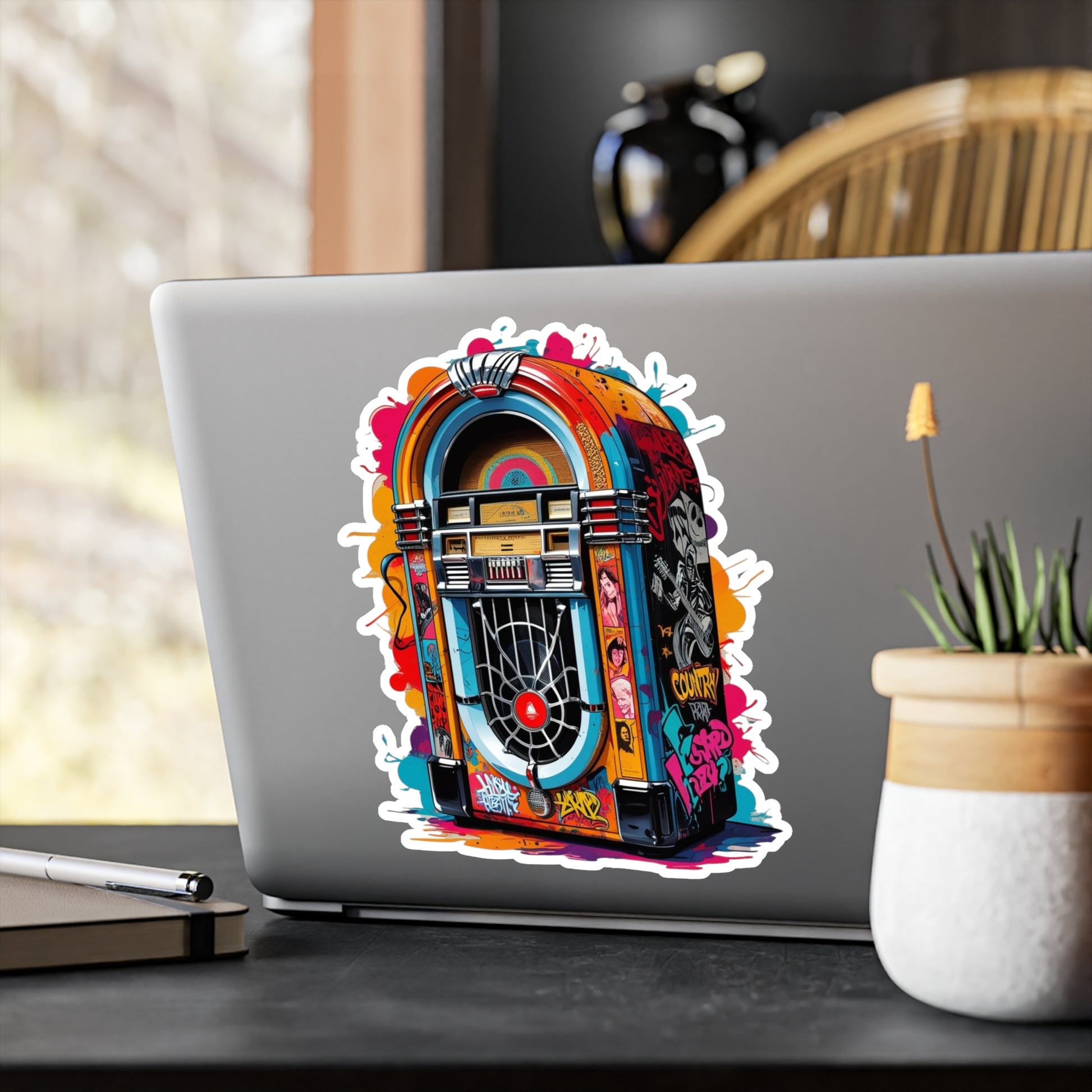 Jukebox Vinyl Decals | Anime Wall Art, Stickers for Fans, Home Decor, Laptop Decoration, Gift Ideas