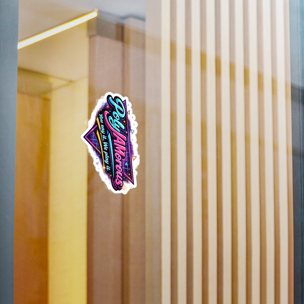 PolyJAMorous Sticker — Kiss-Cut Vinyl Decal for Kenzo Live DJ Stream
