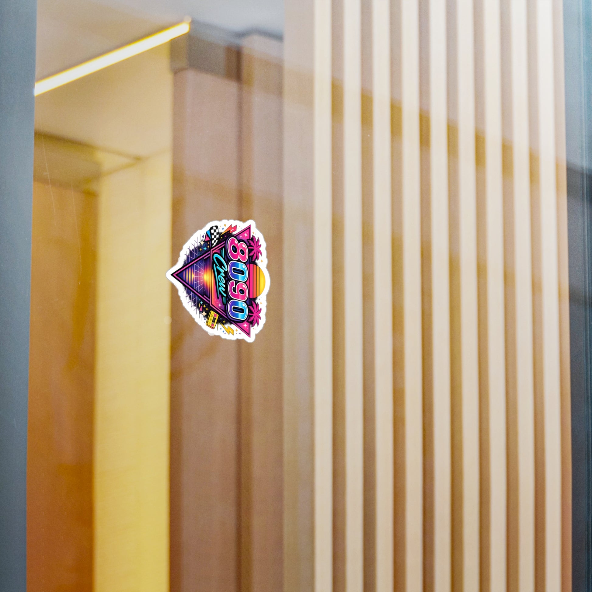 Crew Sticker — 8-0-9-0 for Kenzo's Lightswitch Lounge DJ Livestream (Kiss-Cut Vinyl Decal)