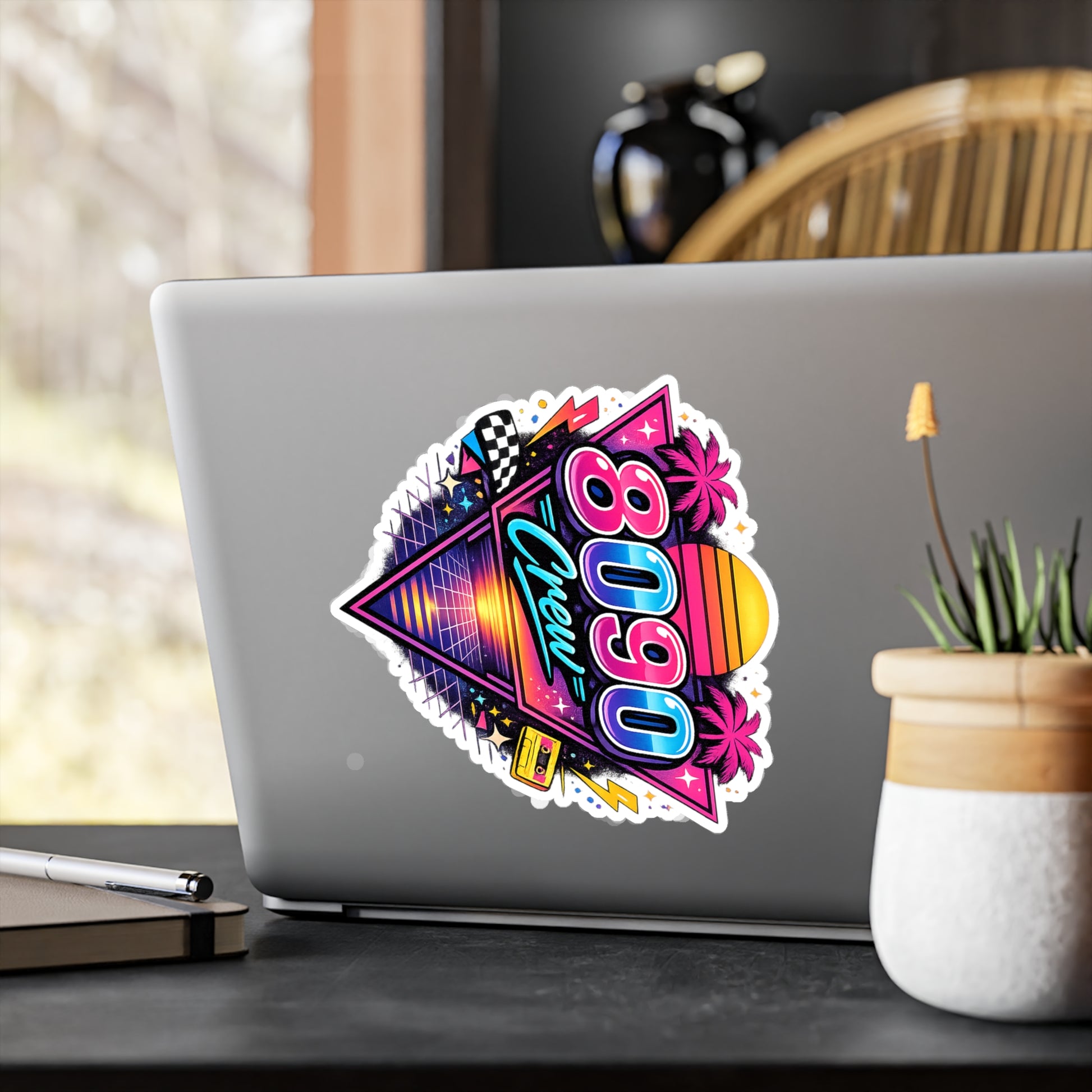 Crew Sticker — 8-0-9-0 for Kenzo's Lightswitch Lounge DJ Livestream (Kiss-Cut Vinyl Decal)