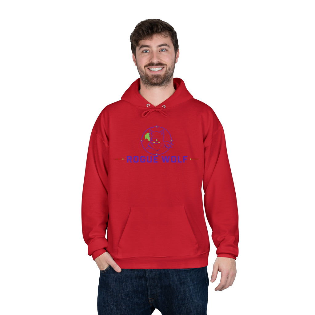 Rogue Wolf 'Lightswitch Lounge' Graphic Hoodie — Retro Neon B-Side Pullover Style 2