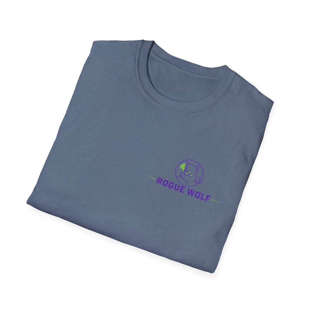 Rogue Wolf Retro Asia Graphic Music T-Shirt, Unisex Softstyle Tee, Casual Wear