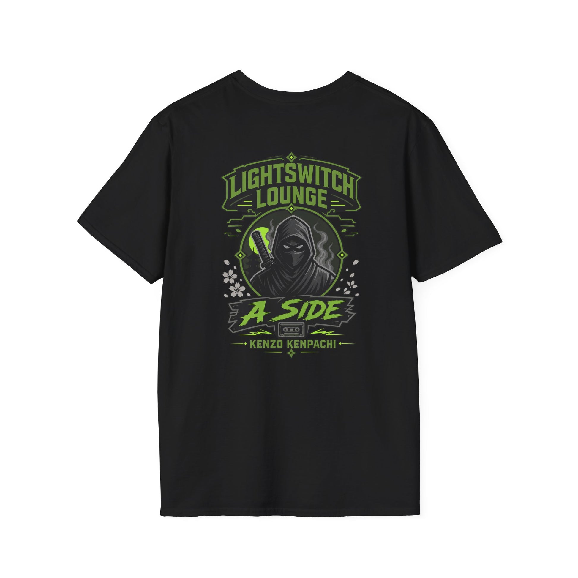Lightswitch Lounge Kenzo A-Side Graphic T-Shirt, Unisex Softstyle Tee, Casual Wear
