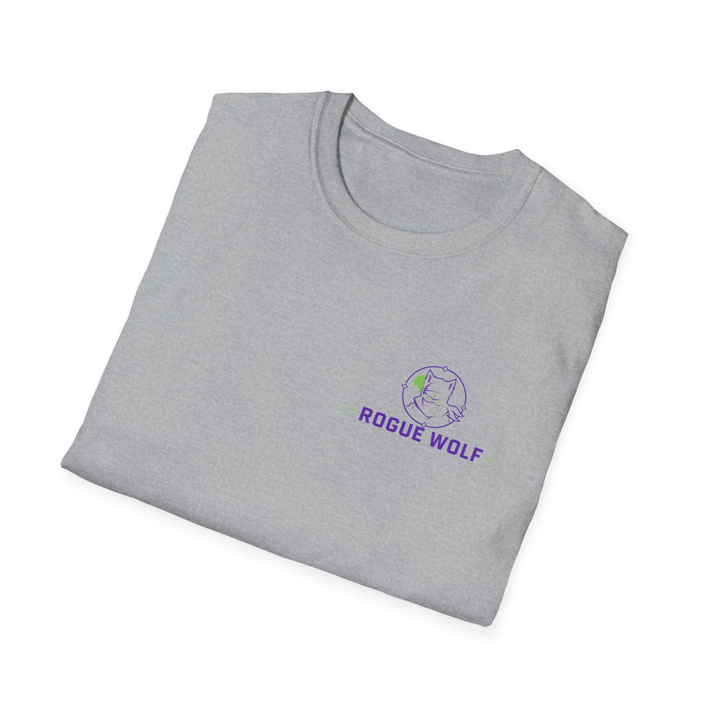 Rogue Wolf Retro Asia Graphic Music T-Shirt, Unisex Softstyle Tee, Casual Wear