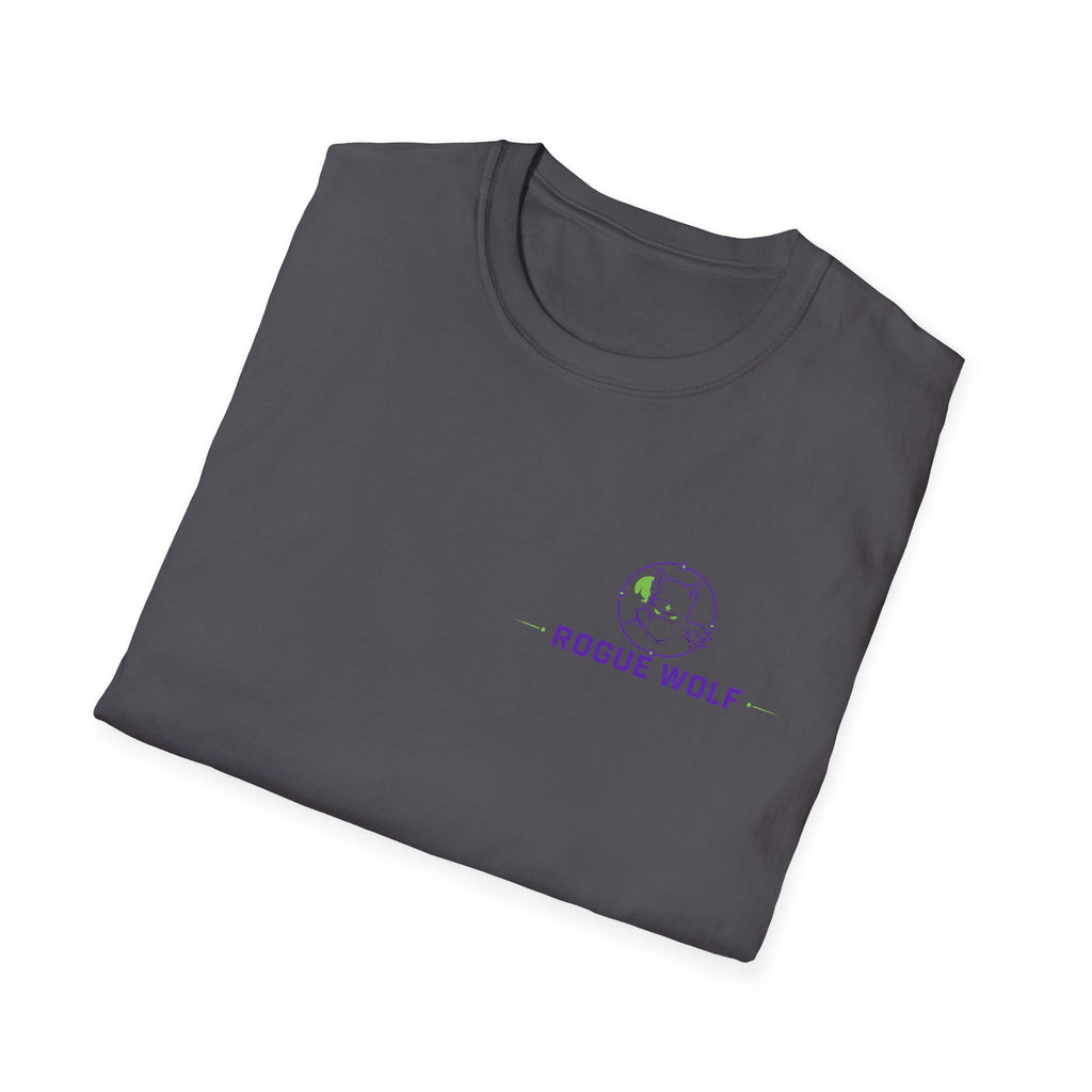 Rogue Wolf Retro Asia Graphic Music T-Shirt, Unisex Softstyle Tee, Casual Wear