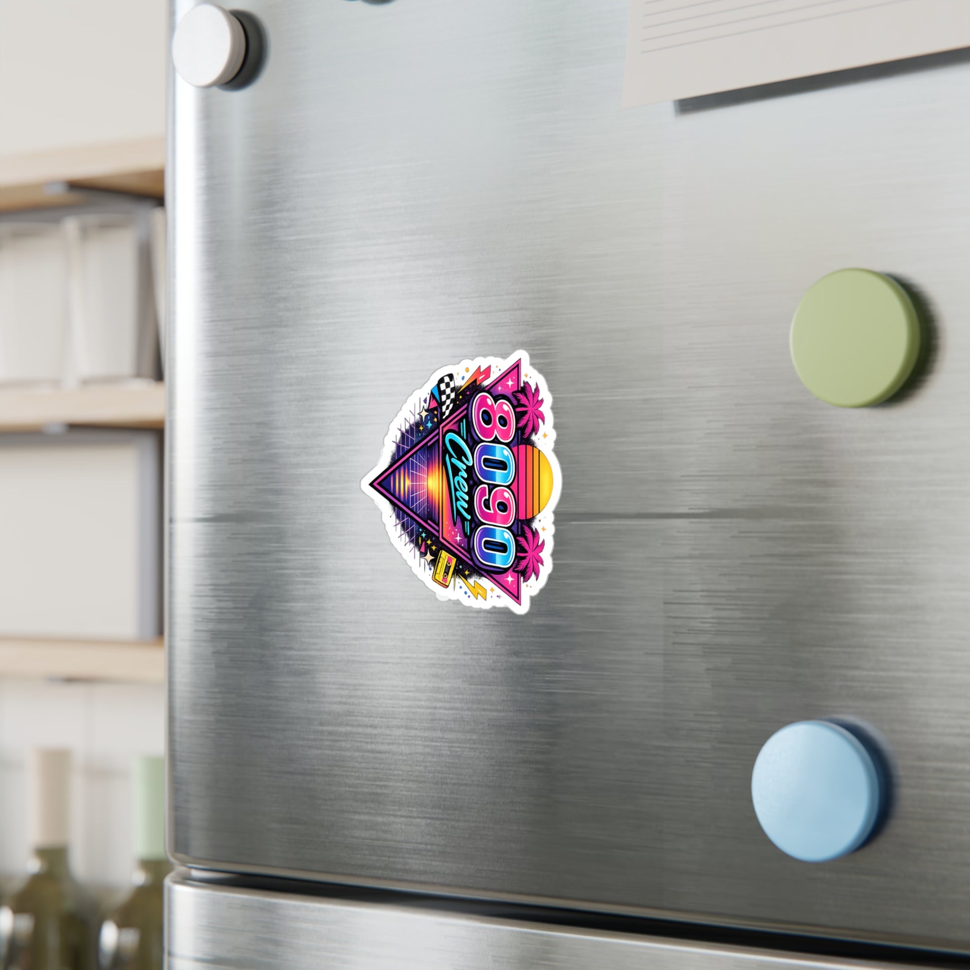 Crew Sticker — 8-0-9-0 for Kenzo's Lightswitch Lounge DJ Livestream (Kiss-Cut Vinyl Decal)