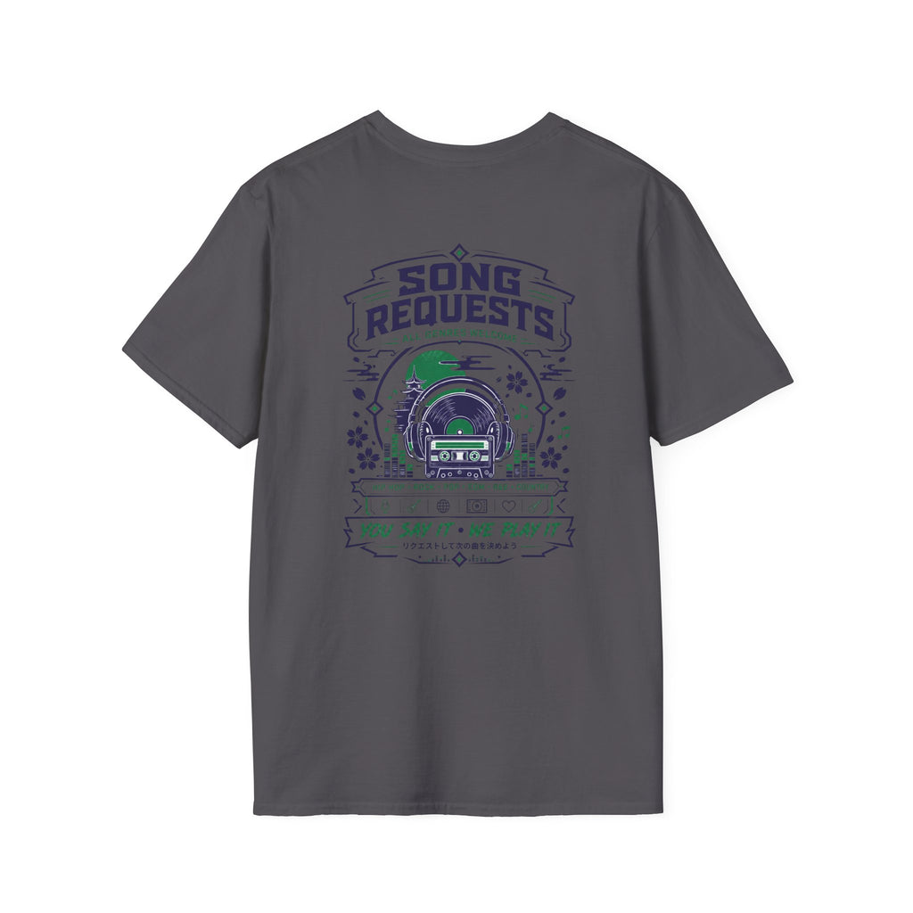 Rogue Wolf Retro Asia Graphic Music T-Shirt, Unisex Softstyle Tee, Casual Wear