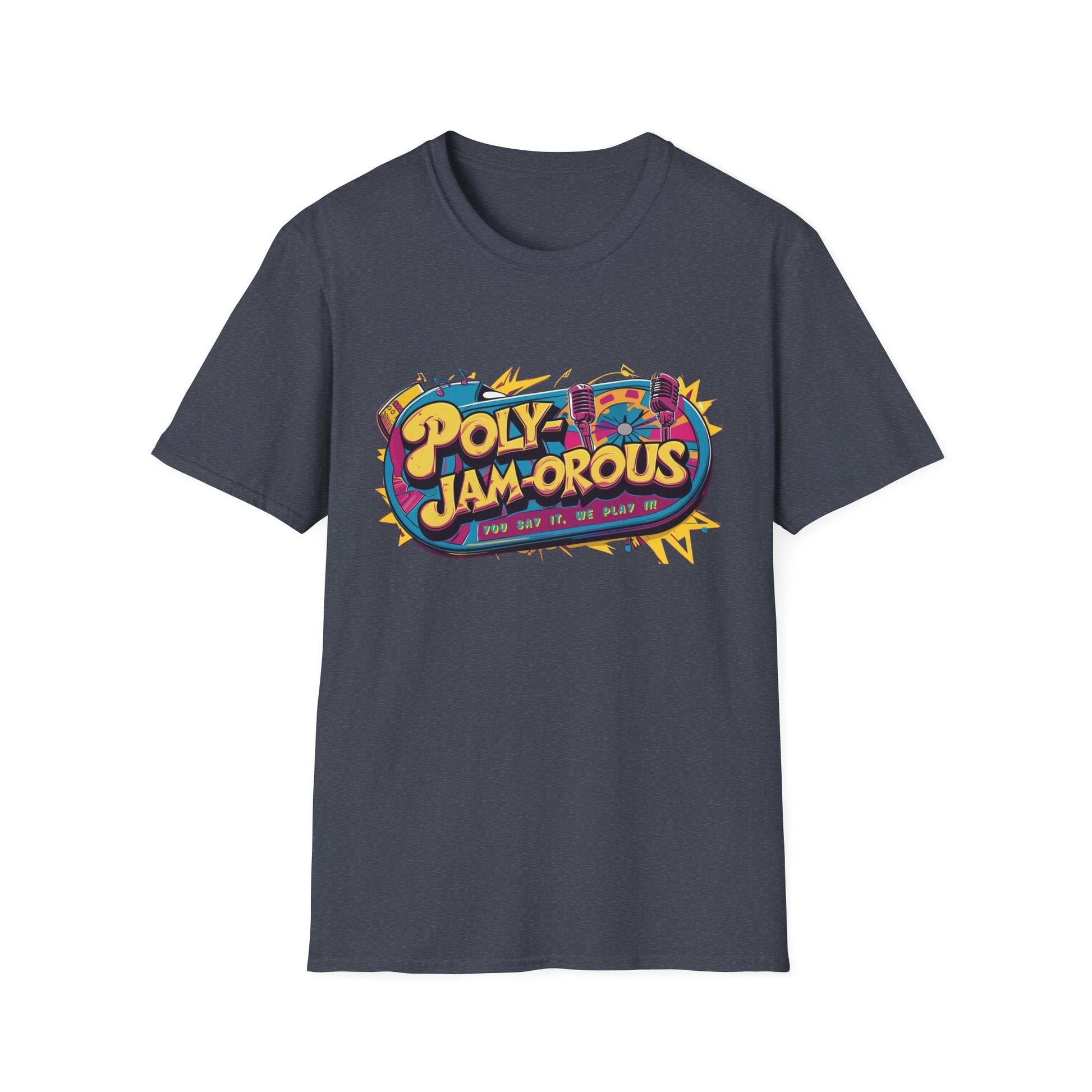 PolyJAMorous Jukebox Graphic T-Shirt, Unisex Softstyle Tee, Casual Wear