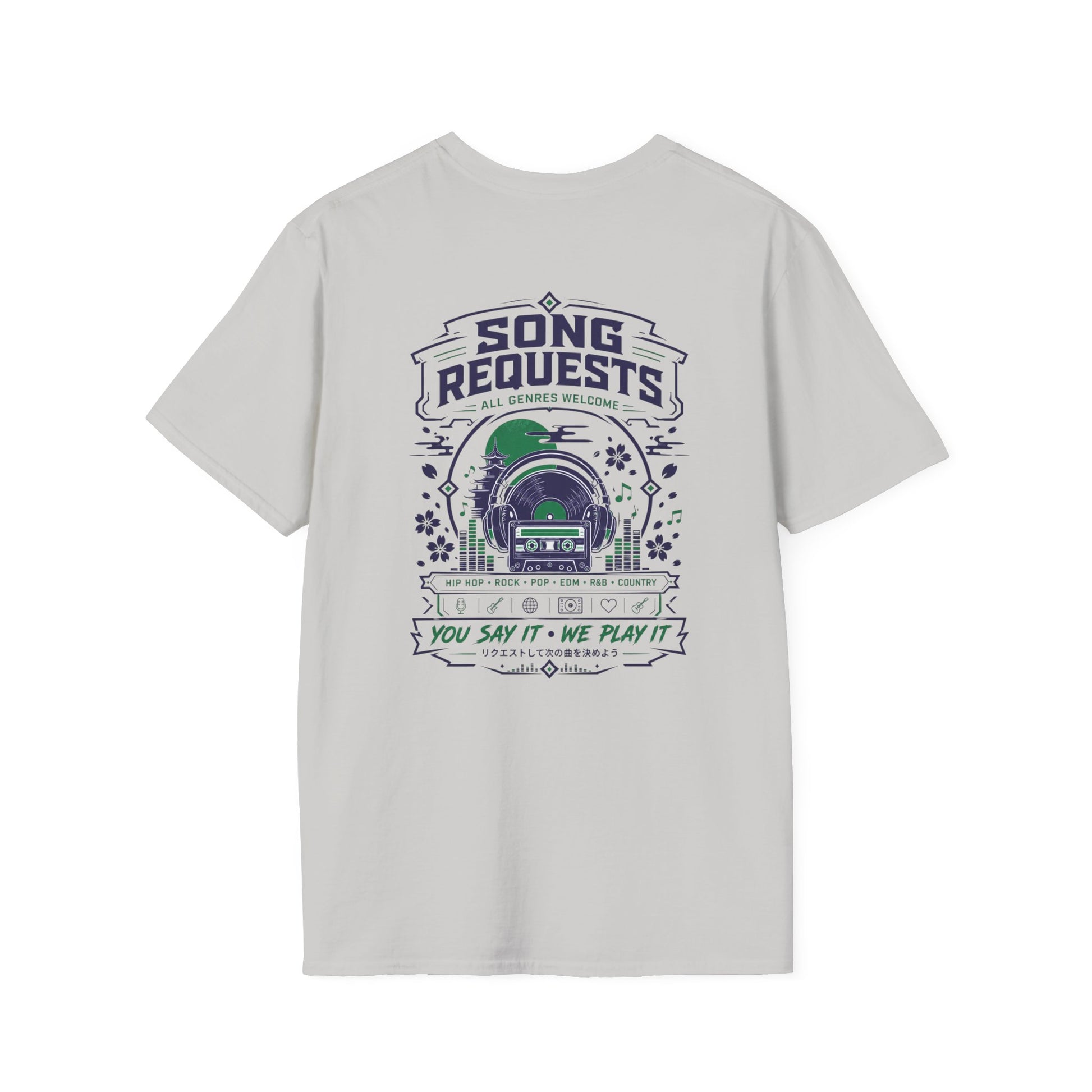 Rogue Wolf Retro Asia Graphic Music T-Shirt, Unisex Softstyle Tee, Casual Wear
