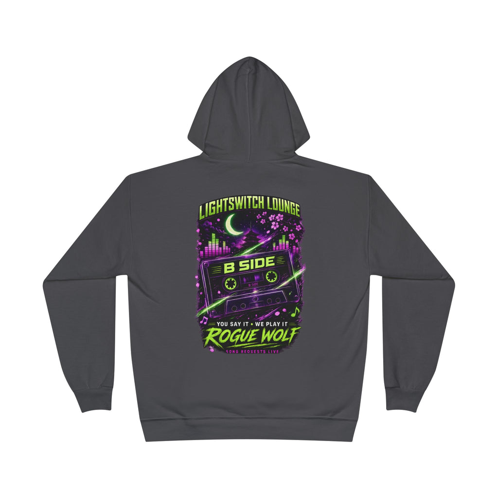 Rogue Wolf 'Lightswitch Lounge' Graphic Hoodie — Retro Neon B-Side Pullover Style 2