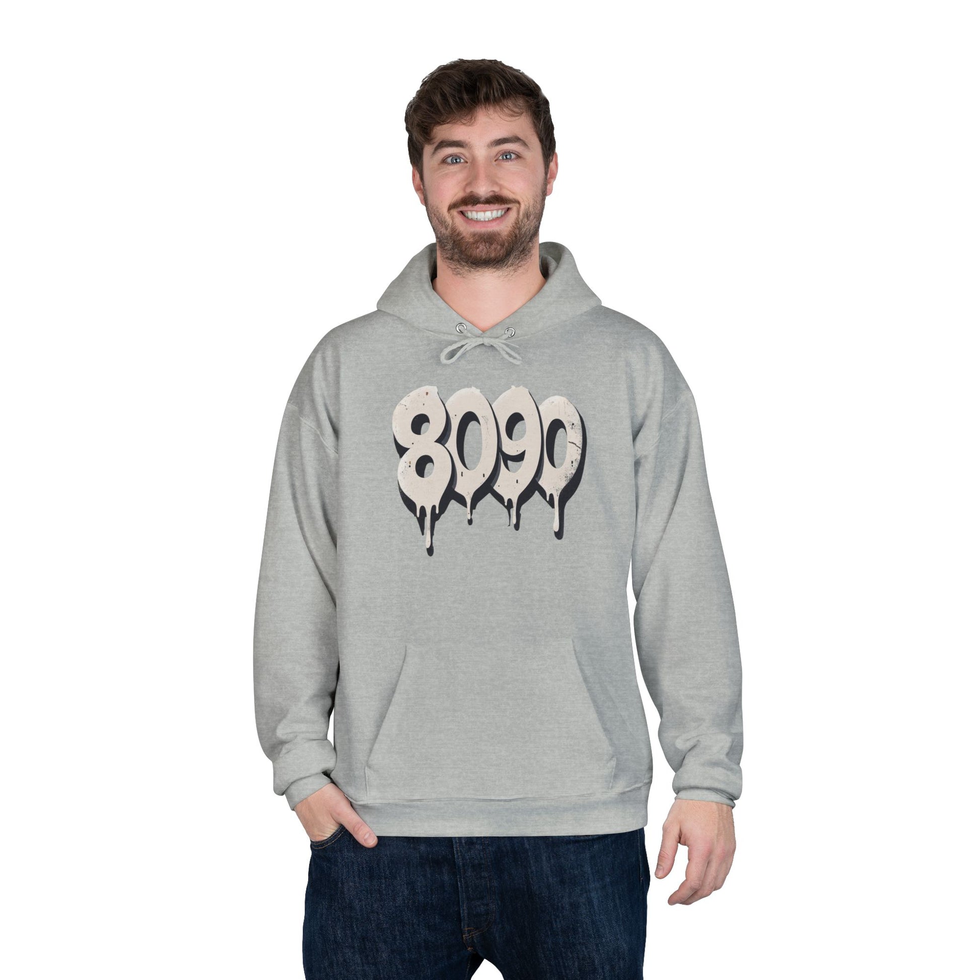 8-0-9-0 Crew Basic Hoodie | Unique Graphic Pullover Sweatshirt for Music Lovers