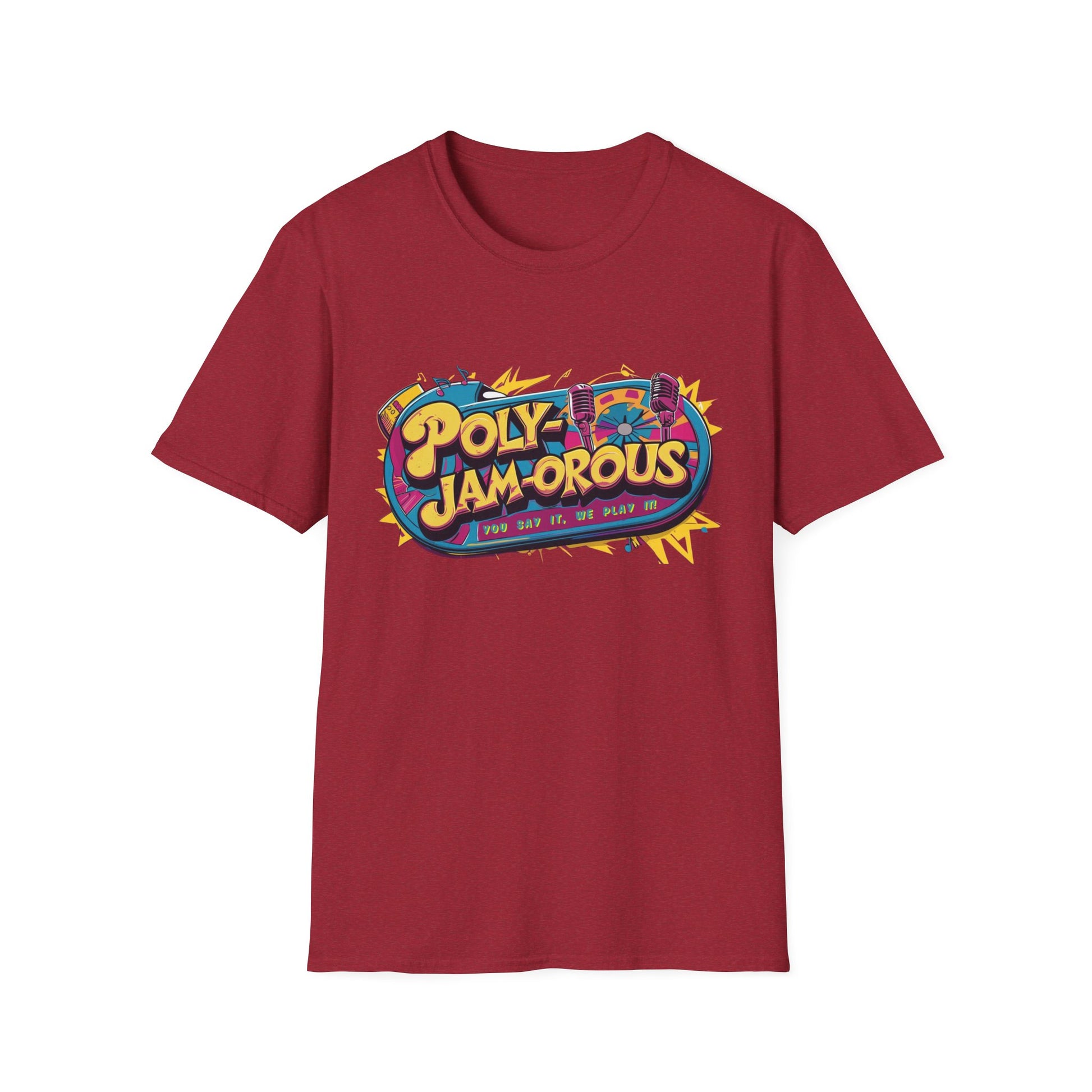 PolyJAMorous Jukebox Graphic T-Shirt, Unisex Softstyle Tee, Casual Wear