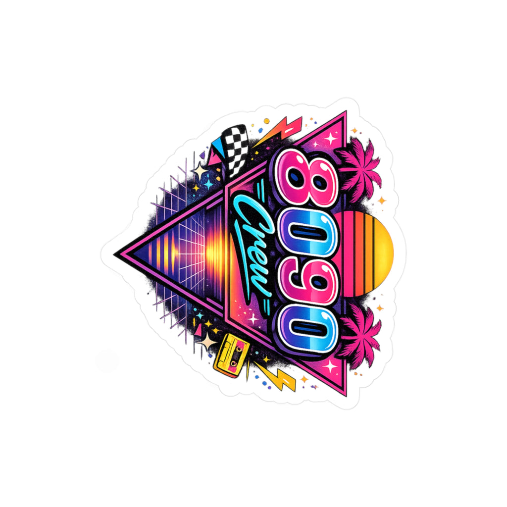 Crew Sticker — 8-0-9-0 for Kenzo's Lightswitch Lounge DJ Livestream (Kiss-Cut Vinyl Decal)