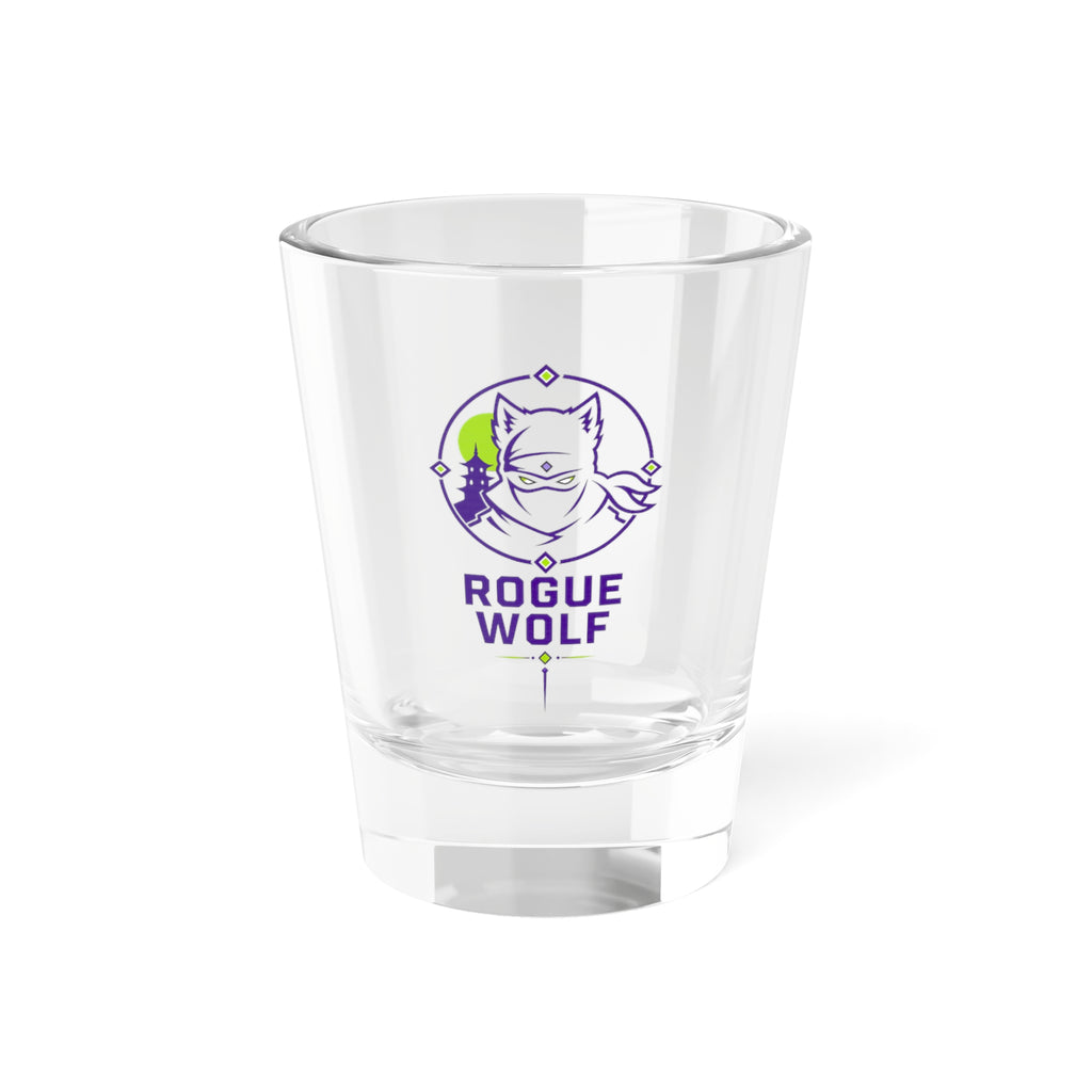 Rogue Wolf 1.5oz Shot Glass — Bold Wolf Logo Collector’s Shooter