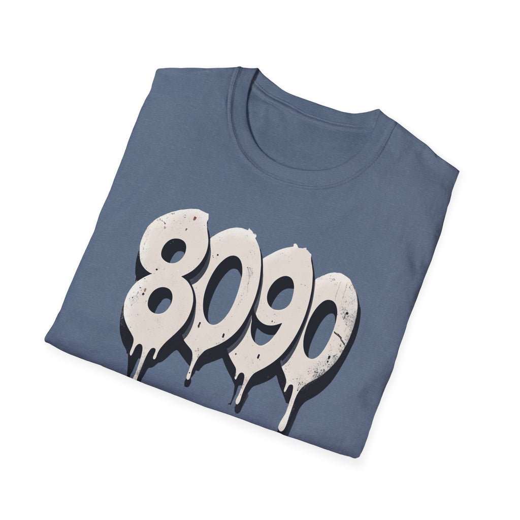 8-0-9-0 Crew Basic Graphic T-Shirt, Unisex Softstyle Tee, Casual Wear