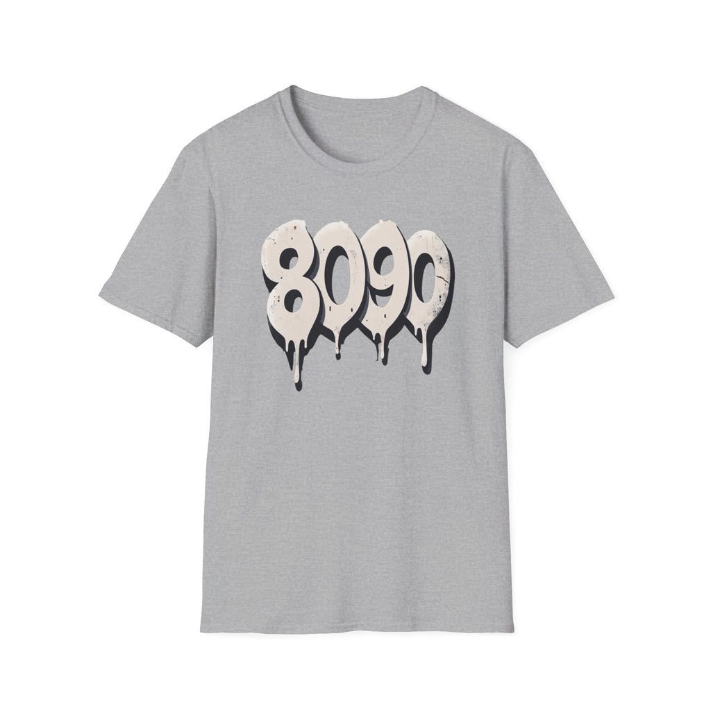 8-0-9-0 Crew Basic Graphic T-Shirt, Unisex Softstyle Tee, Casual Wear