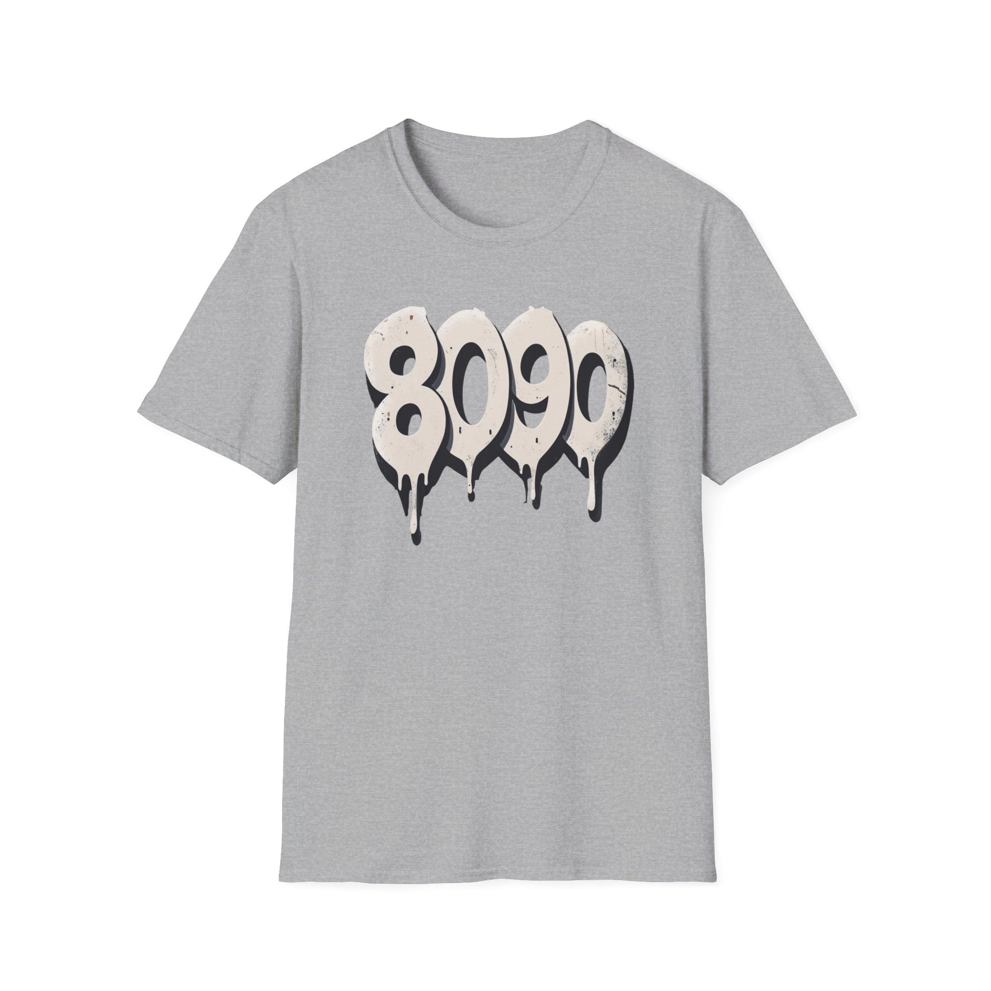 8-0-9-0 Crew Basic Graphic T-Shirt, Unisex Softstyle Tee, Casual Wear