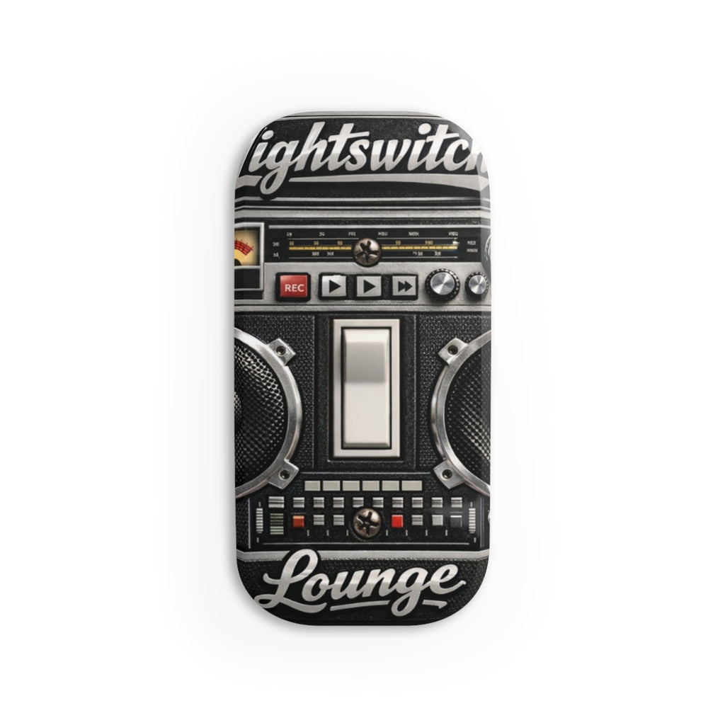 Retro Lightswitch Plate Phone Grip – "Lightswitch Lounge" Click-On Stand