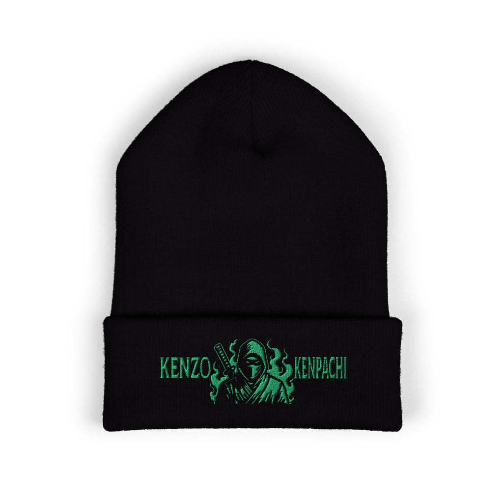 Kenzo Kenpachi Cuffed Beanie with Embroidery, Cozy Winter Hat, Stylish Knit Cap, Gift for Him/Her, Outdoor Beanie, Fashion Accessory