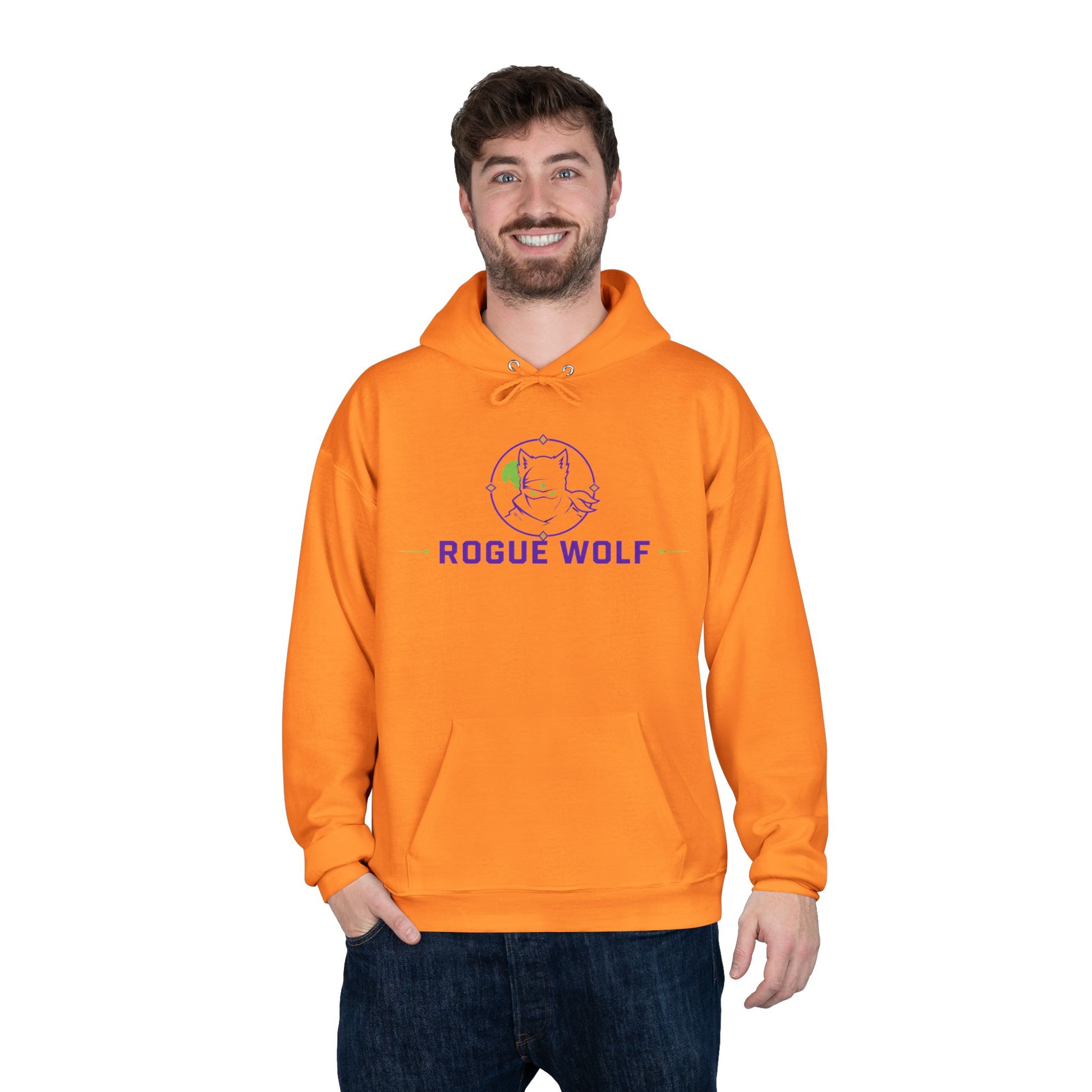 Rogue Wolf 'Lightswitch Lounge' Graphic Hoodie — Retro Neon B-Side Pullover Style 2